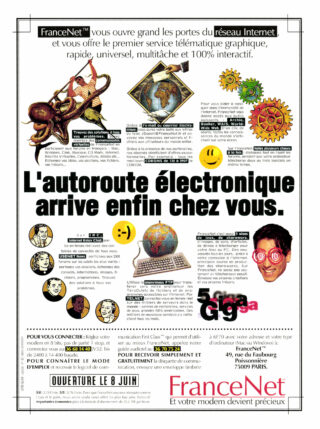 Publicité FranceNet, juin 1994.
