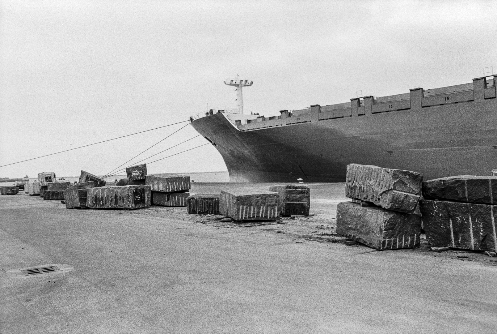 Gare maritime, Cherbourg, 1985.